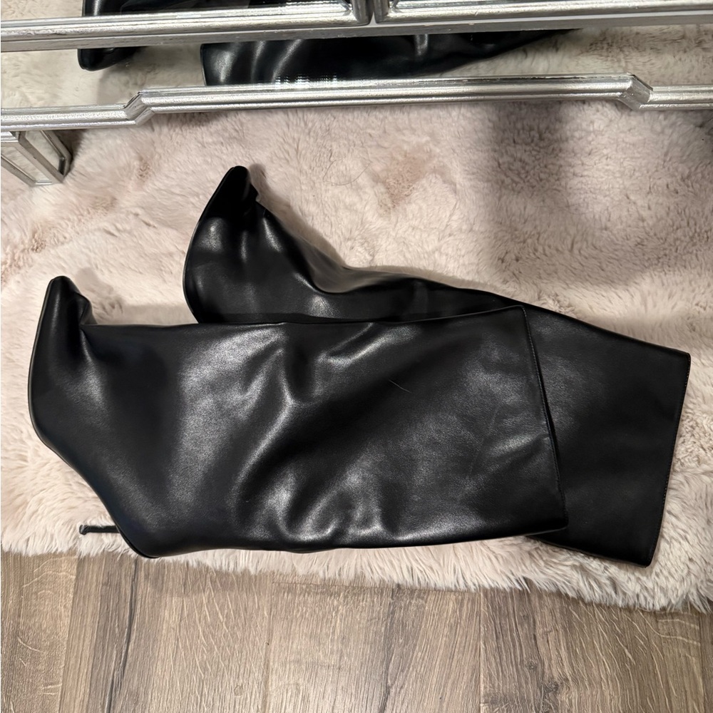 Black Knee-High Boots